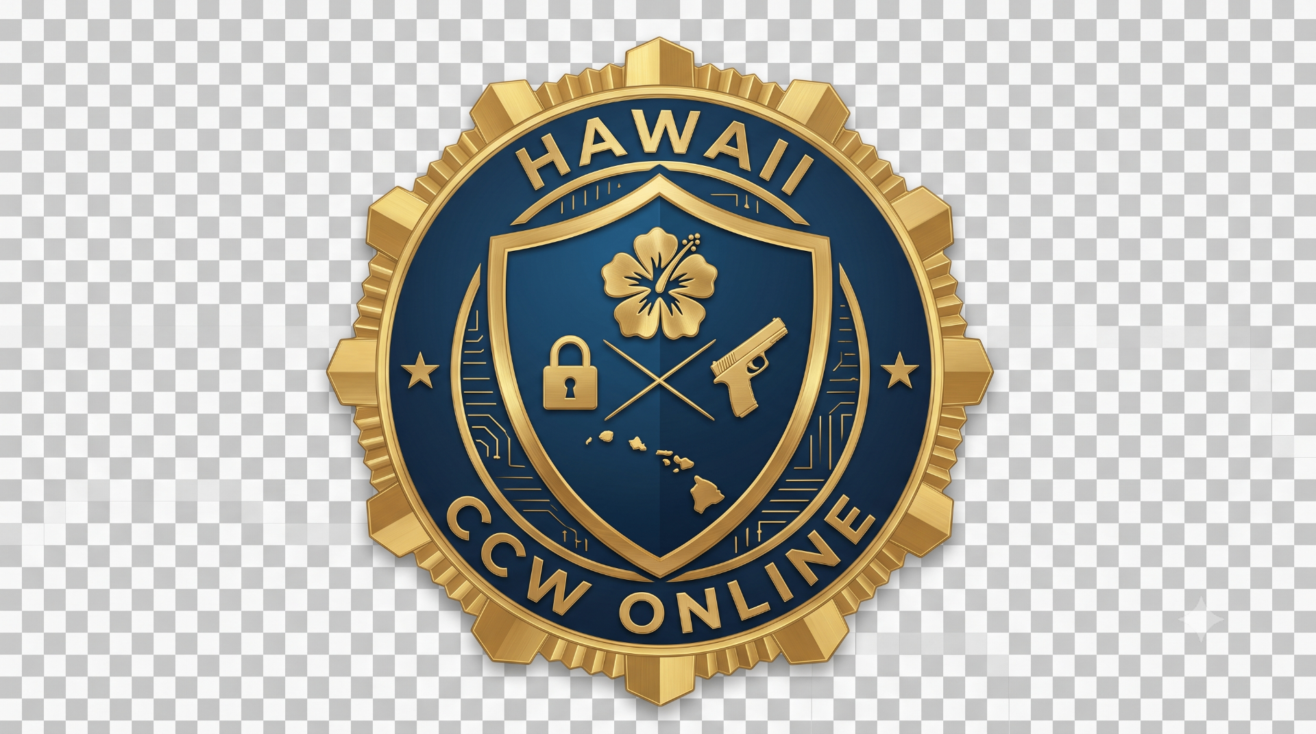 HawaiiCCWOnline badge logo